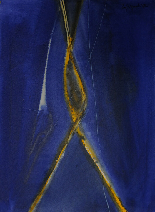 Malarstwo zatytułowany „RHAPSODY BLU  07” autorstwa Roberto Tagliazucchi, Oryginalna praca, Akryl