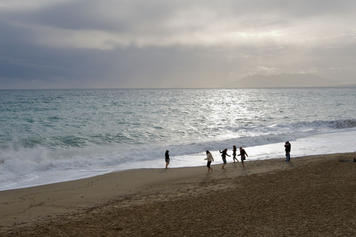 Fotografia intitulada "ballare in spiaggia" por Roberto Ferrero, Obras de arte originais, Fotografia digital