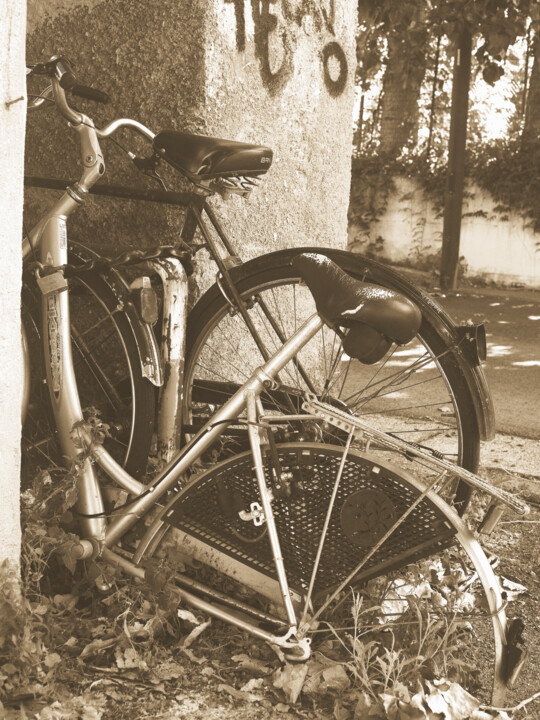 Fotografía titulada "biciclette dimentic…" por Roberto Ferrero, Obra de arte original, Fotografía digital