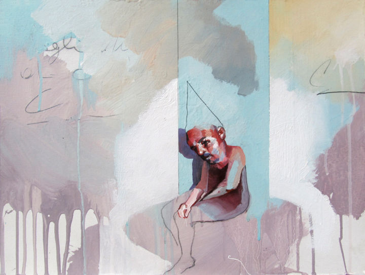 Pittura intitolato "NON CI FU RIMEDIO (…" da Roberto Fontana, Opera d'arte originale, Acrilico