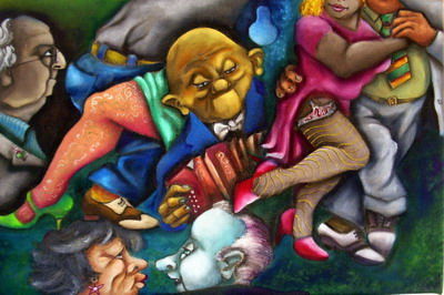 Painting titled "viejo fuelle" by Robi, Original Artwork