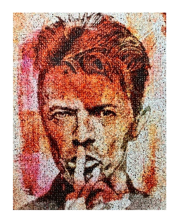 Prenten & gravures getiteld "David Bowie" door Robin Austin, Origineel Kunstwerk, Digitale afdruk