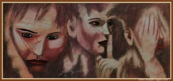 Drawing titled "Malevolence Shall N…" by Robin Rudolph, Original Art, Pencil