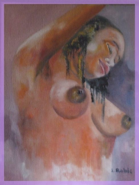 Peinture intitulée "Songe d'Afrique" par Louis Roblo, Œuvre d'art originale, Huile