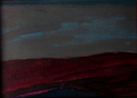 Painting titled "Evening Sky" by Rob Mohr, Original Art,