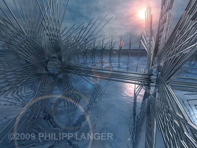 Digitale Künste mit dem Titel "Metall-Stern-Verban…" von Philipp Langer, Original-Kunstwerk,