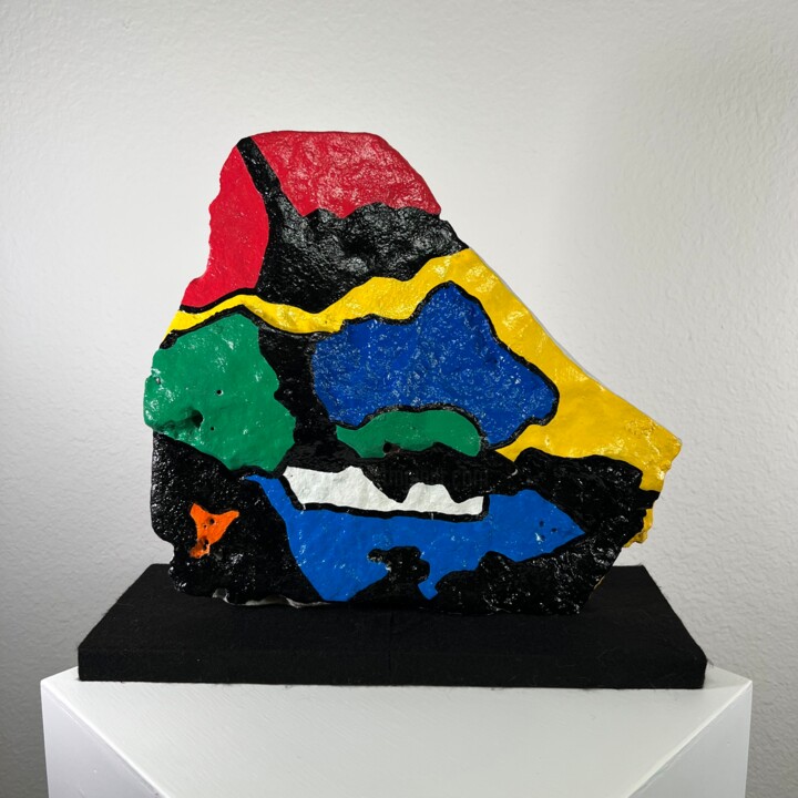 Sculpture titled "Number 85" by Aj Rojas, Original Artwork, Stone