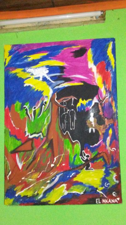 Pittura intitolato "20170613-103704.jpg" da Rockson Nkana, Opera d'arte originale