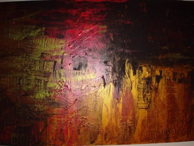 Painting titled "Tempera" by Rocsana Oana, Original Art, Oil