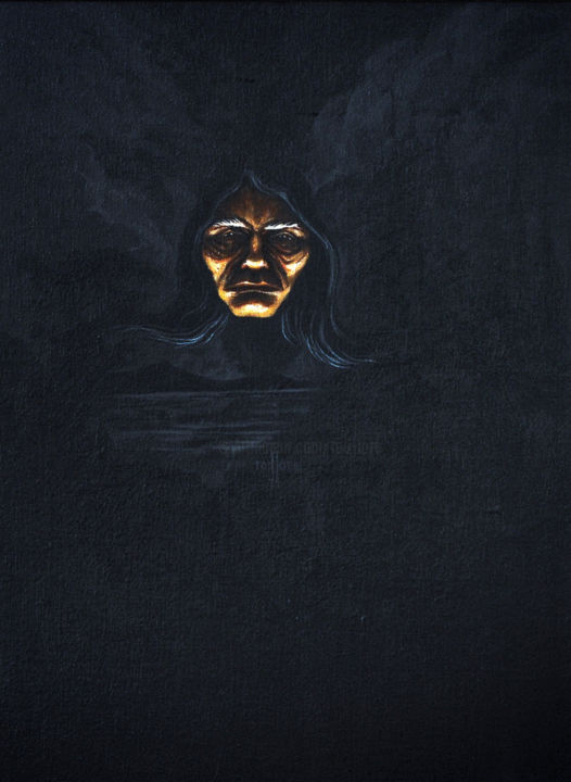 Pittura intitolato "Native Spirit" da Rod Lore, Opera d'arte originale, Olio