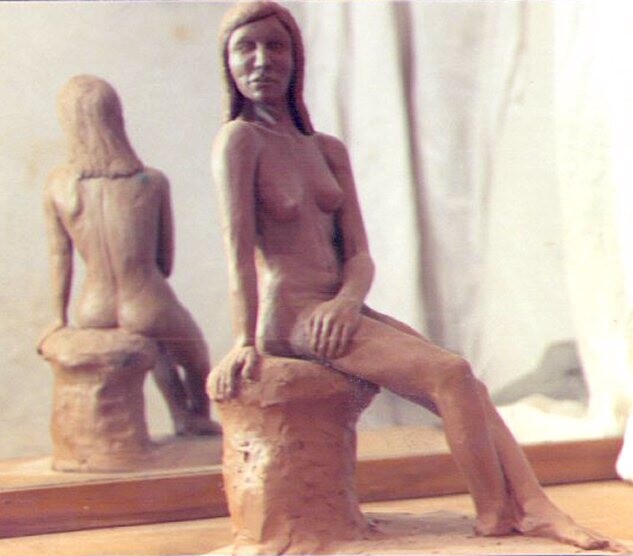 Skulptur mit dem Titel "Sailors girl" von Rod Patterson, Original-Kunstwerk