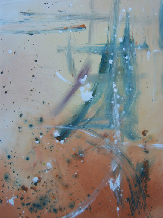 Peinture intitulée "love-in-paris" par Patrice Rodez, Œuvre d'art originale, Acrylique