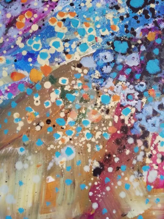 Painting titled "Fallen stars" by Rodica, Original Artwork