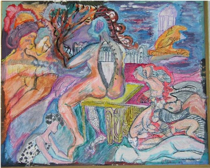 Pittura intitolato "CASTLE LADY" da Rodica Rodan, Opera d'arte originale