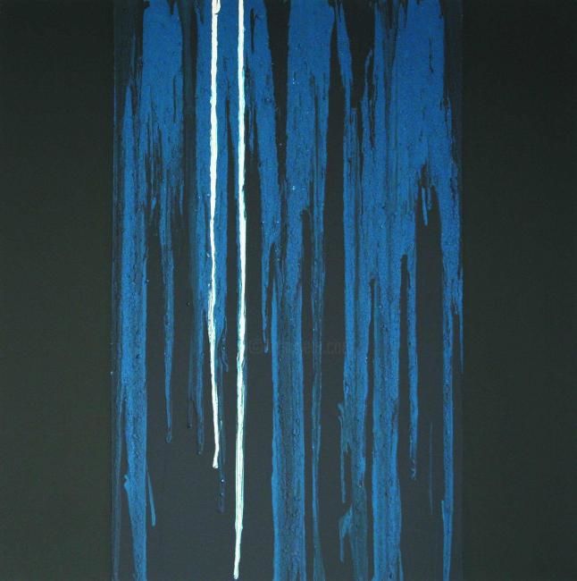 Peinture intitulée "Coulures 40 s2" par Rodolphe Cosimi, Œuvre d'art originale,
