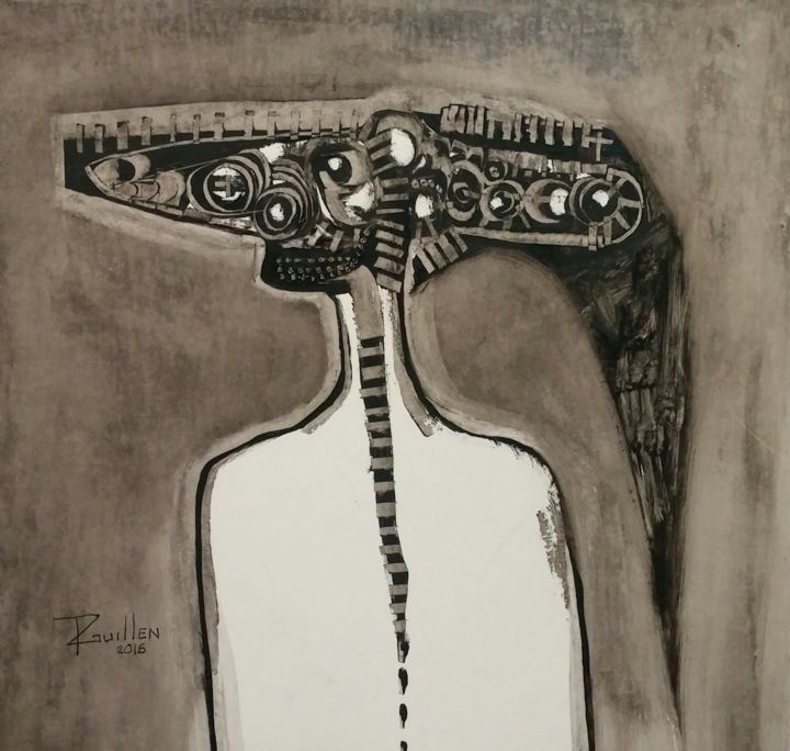 Pintura titulada "Troya" por Rodrigo Guillen, Obra de arte original, Oleo