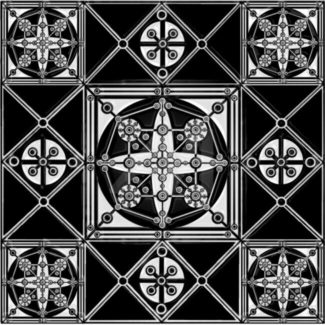 Pintura intitulada "geometria-03" por Rodrigo Ferrario, Obras de arte originais,