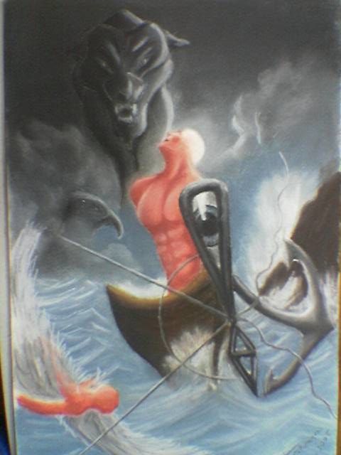 Картина под названием "destinos" - Grey Wolf, Подлинное произведение искусства