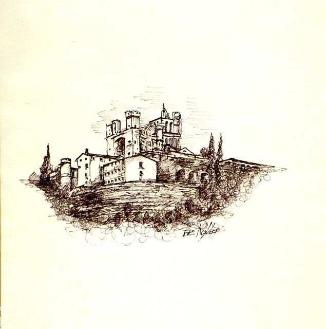 Drawing titled "cathedrale de Bézie…" by Rodykop, Original Artwork, Other