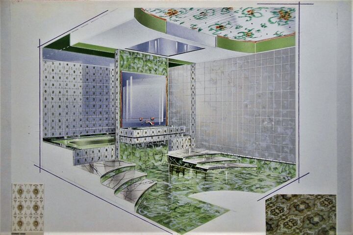 Artisanat intitulée "Salle de Bains 2." par Roger Fayolle, Œuvre d'art originale