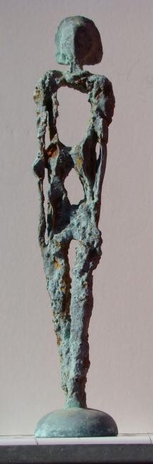 Sculptuur getiteld "'L'HOMME DEBOUT num…" door Roger Rode, Origineel Kunstwerk, Bronzen