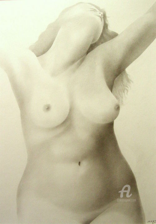 Drawing titled "Free !" by Roger Thijs, Original Artwork, Pencil