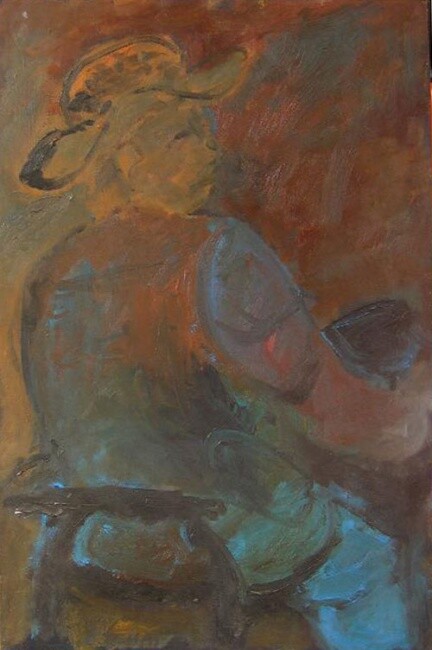 Pittura intitolato "hedi.jpg" da Roger Ychai, Opera d'arte originale