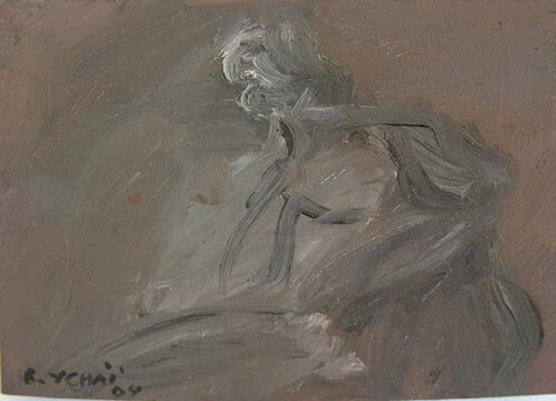 Painting titled "huile_sur_carton.jpg" by Roger Ychai, Original Artwork