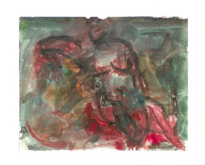 Painting titled "gouache" by Roger Ychai, Original Artwork