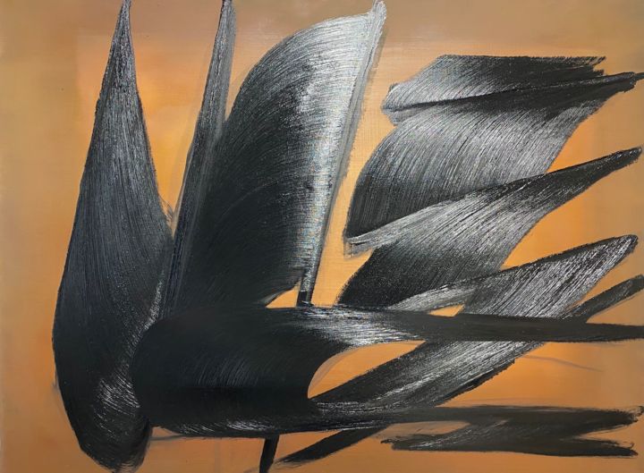 Peinture intitulée "Aéro carbone" par Roger Birbaum, Œuvre d'art originale, Huile
