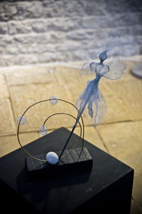 Rzeźba zatytułowany „Danse sur la comète” autorstwa Marierf, Oryginalna praca, Metale