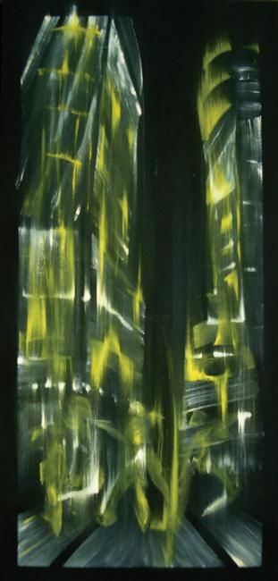 Painting titled "NYC Electrical Wind…" by Daniel Rossi, Original Art,