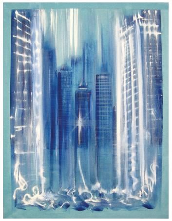 Pintura titulada "NYC Electrical ICe…" por Daniel Rossi, Obra de arte original