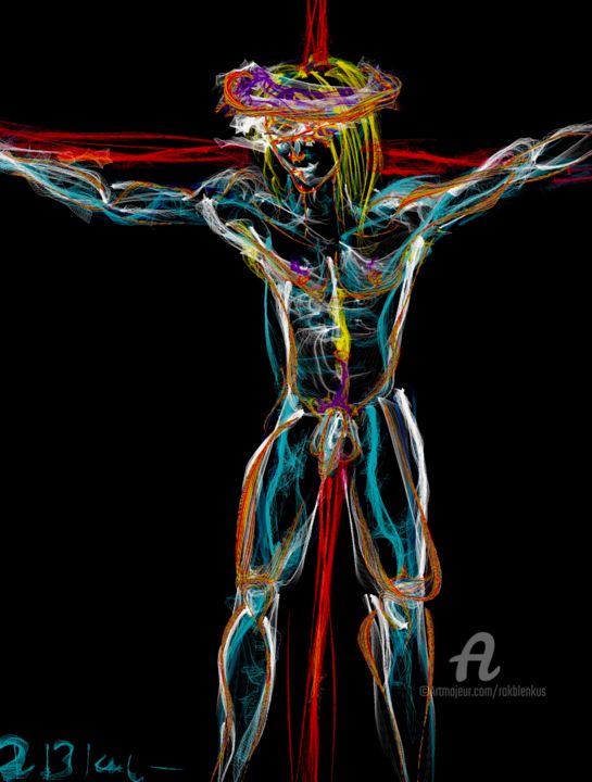 Digital Arts titled "Saviour" by Rok Blenkuš, Original Artwork, Digital Painting