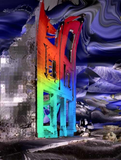Digital Arts titled "The house of broken…" by Rokko Spider, Original Artwork