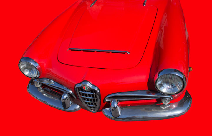 Photographie intitulée "Alfa Romeo" par Roland Bouvier, Œuvre d'art originale, Photographie manipulée