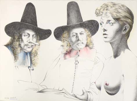 Printmaking titled "Sans Paroles Litho 4" by Roland Delcol, Original Artwork, Engraving