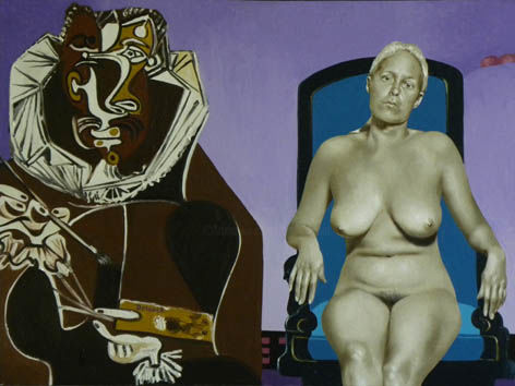 Schilderij getiteld ""Sans Paroles"" door Roland Delcol, Origineel Kunstwerk, Olie