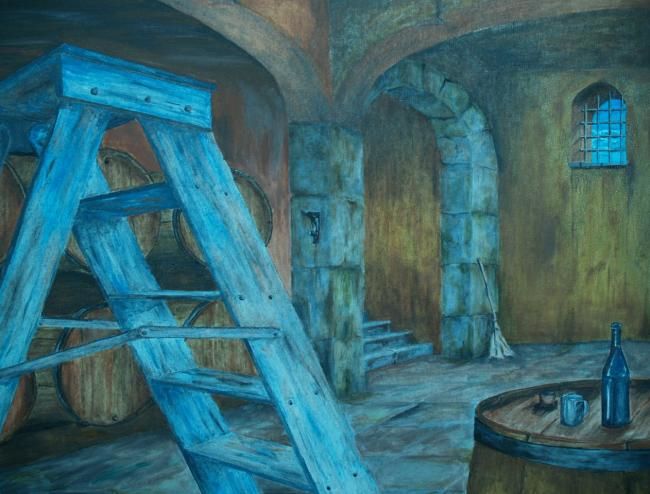 Painting titled "La Cava" by Rolando García López, Original Artwork