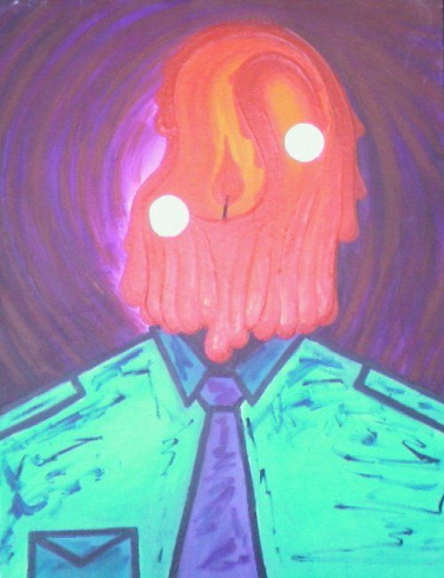 Digital Arts titled "Melting Candle Face…" by Rolladutch, Original Artwork