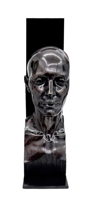 Sculpture titled "LENINA" by Rollin, Original Artwork, Bronze