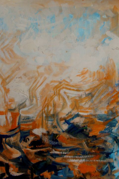 Painting titled "up" by Rolly Mpassa Kuta, Original Art,
