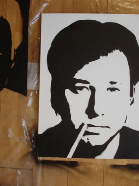 Painting titled "Bill Hicks" by Rolo Tomassi, Original Artwork