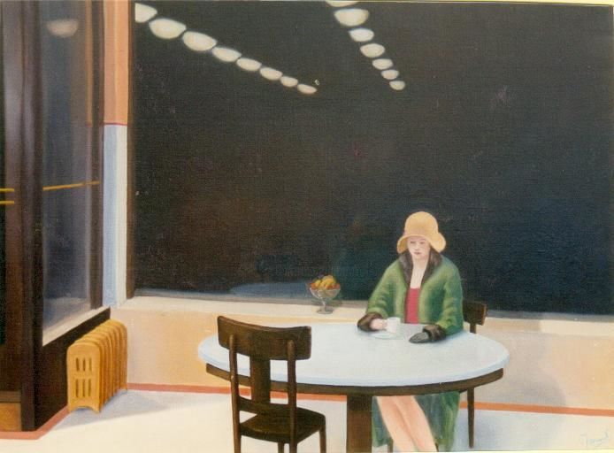 Peinture intitulée "solitude" par Roland Brunet, Œuvre d'art originale, Huile
