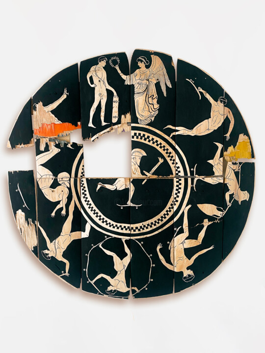 Escultura intitulada "Olympiakoi Agones K…" por Rom Av.Jc, Obras de arte originais, Acrílico