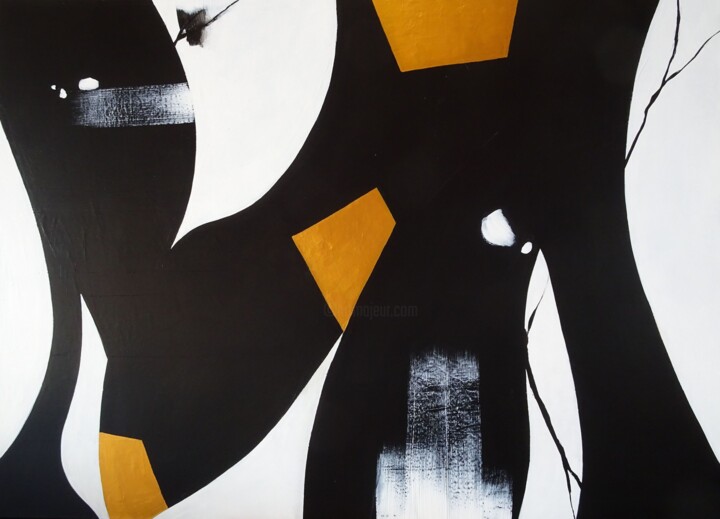 Peinture intitulée "Simplex" par Rom Lammar, Œuvre d'art originale, Acrylique Monté sur Châssis en bois