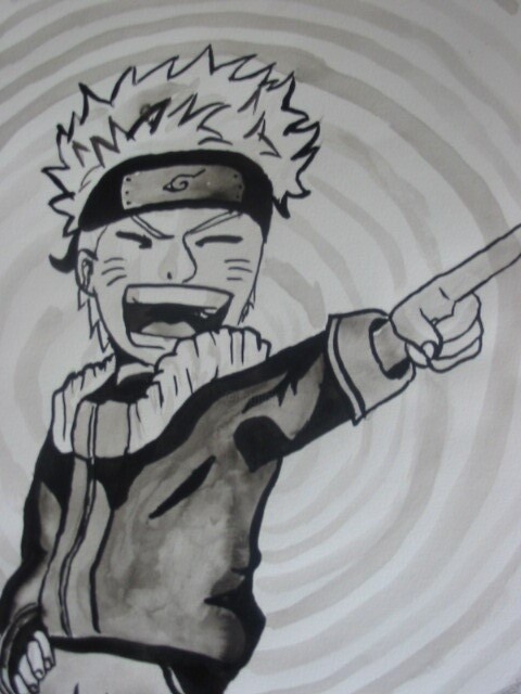 Naruto Uzumaki, Desenho a Lapis