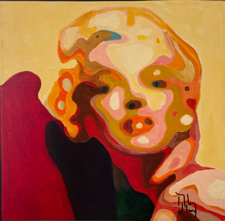 Painting titled "MARILYN MONROE, POR…" by Román Manrique De Lara, Original Artwork, Oil