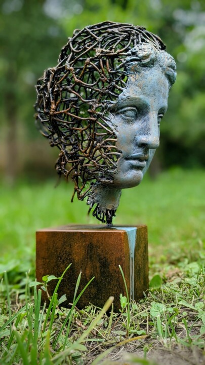 Sculptuur getiteld "Terra" door Roman Rabyk, Origineel Kunstwerk, Plastic