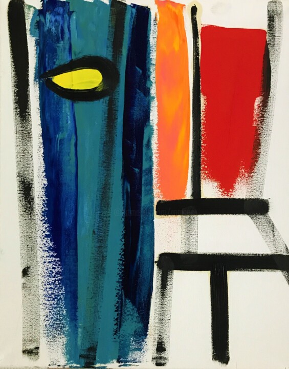 Pintura titulada "Abstract - out of t…" por Roman Sleptsuk, Obra de arte original, Oleo